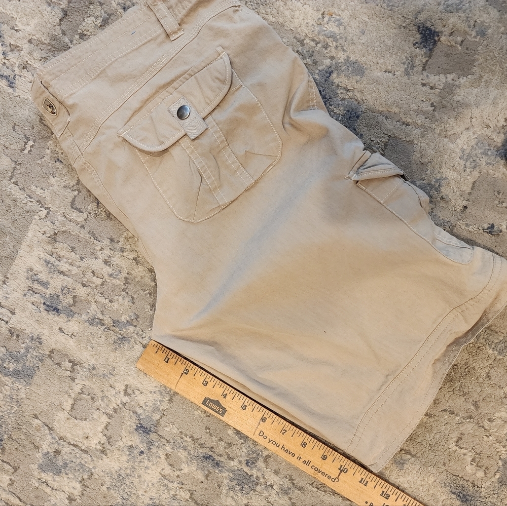 Kuhl Splash Cargo Bermuda Hiking Tan Shorts 6 Pockets Women's Size 12 - Picture 8 of 16